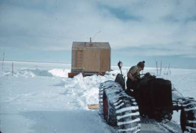 Ozone hut and tractor Ozone hut and tractor