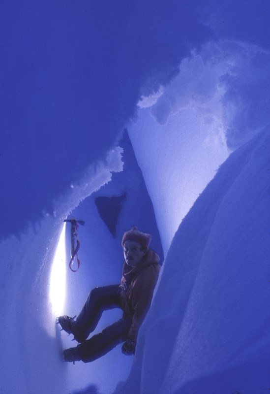 Ice caving Ice caving